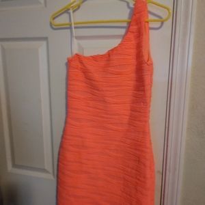 Deb pink one strap dress